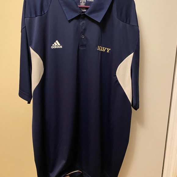 Adidas men’s wick away polo shirt, Naval Academy - Picture 1 of 6
